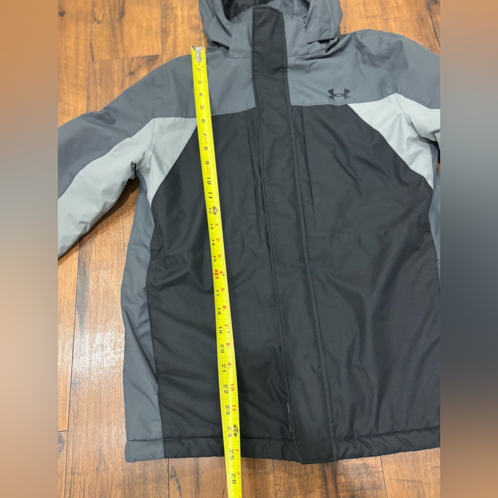 Under Armour Boys Hooded Water Repellent Winter Coat Jacket, Large - Picture 14 of 16
